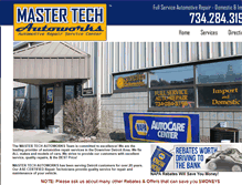 Tablet Screenshot of mastertechautoworks.net